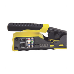 Ponchadora/Pelacables/Cortacables con Matraca para Conectores Pass-Thru RJ45 y Conectores Estándar RJ11/RJ12.