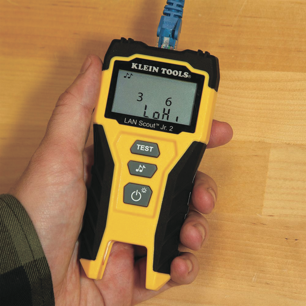 Tester  de Cable LAN Scout™ Jr. 2/ Para: Prueba aprobada/ Error de Cableado/ Falla de Circuito Abierto o Cortocircuito/ Par Dividido/ Blindaje.