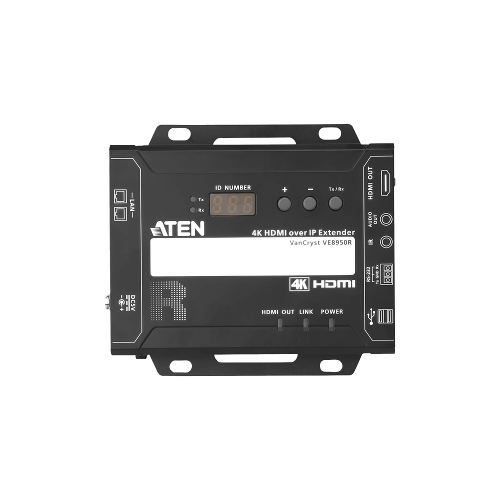 Receptor HDMI | IP | 4K @ 30Hz | 4:4:4 | EDID Expert™ | Protocolo CLI Telnet o RS-232 | Conexión Punto a Punto o Multipunto a Multipunto