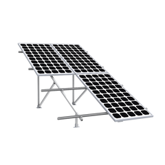 Montaje para Panel Solar 2X2, Riel 5 de 2700mm para Módulos con Espesor de 30-35mm, Vel. de Viento Máx. 136km/h