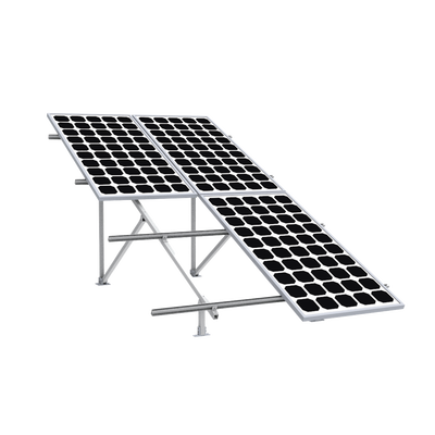 Montaje para Panel Solar 2X2, Riel 5 de 2700mm para Módulos con Espesor de 30-35mm, Vel. de Viento Máx. 136km/h