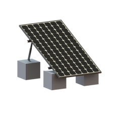 Montaje para Panel Solar, Riel "8" de 1400mm para Módulos con Espesor de 35mm, Velocidad de Viento Máx. 136km/h (20° a 45°)