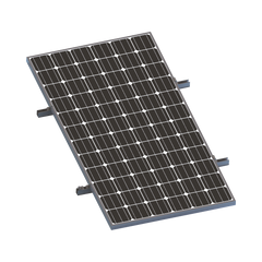 Kit De Minirieles Para Panel Solar Arreglo 1X1 Para Instalación Plano En Lámina