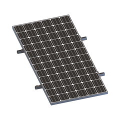 Kit De Minirieles Para Panel Solar Arreglo 1X1 Para Instalación Plano En Lámina