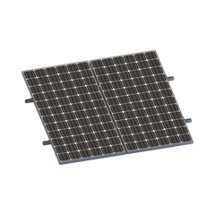 Kit De Minirieles Para Panel Solar Arreglo 1X2 Para Instalación Plano En Lámina
