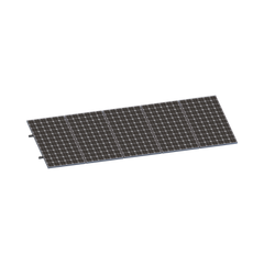 Kit De Minirieles Para Panel Solar Arreglo 1X5 Para Instalación Plano En Lámina