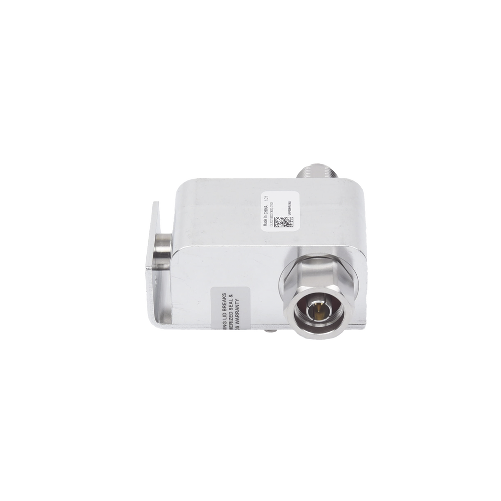 Protector Coaxial RD de Banda Ancha para Combinadores de 100 a 512 MHz Con Conector N Macho a la Antena.