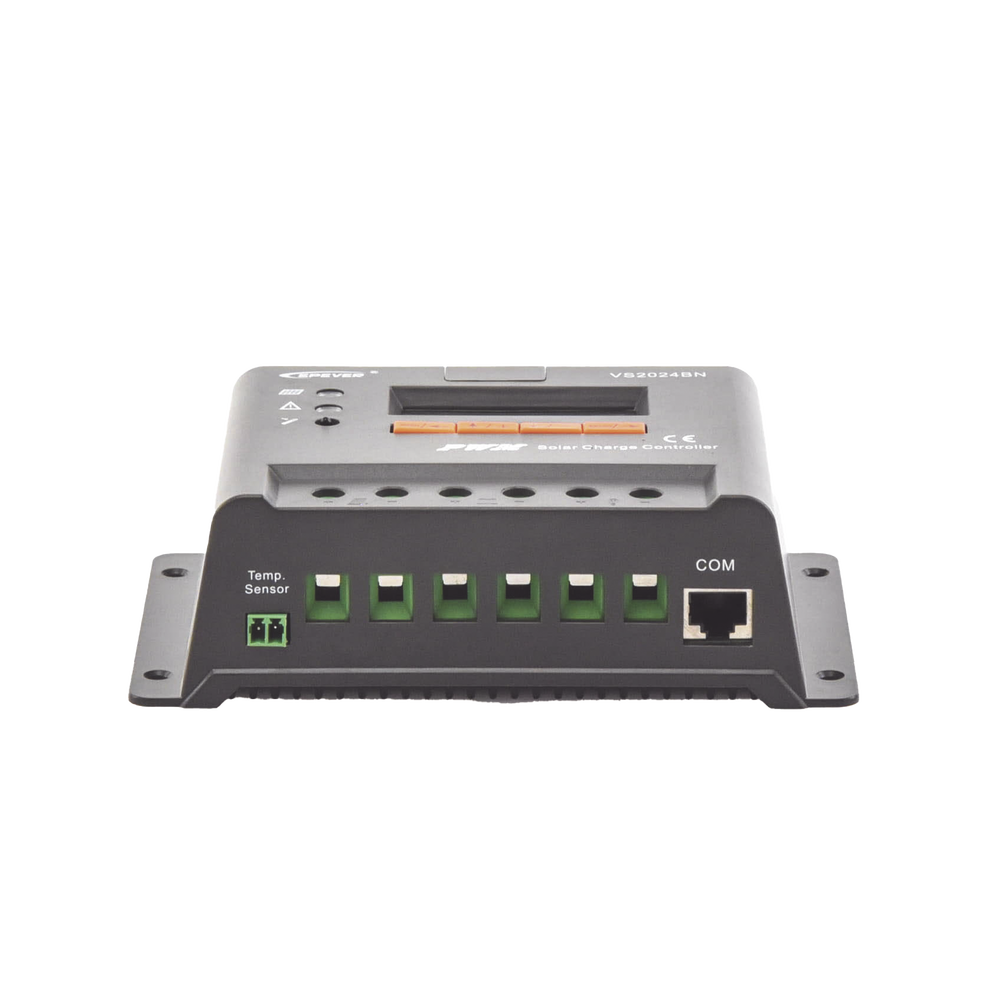 Controlador Solar de Carga y Descarga PWM 12/24V 20A con Display, Parámetros Configurables