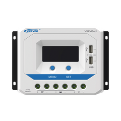 Controlador Solar de Carga PWM 12/24/36/48 V 45 A, Salida USB, con Display