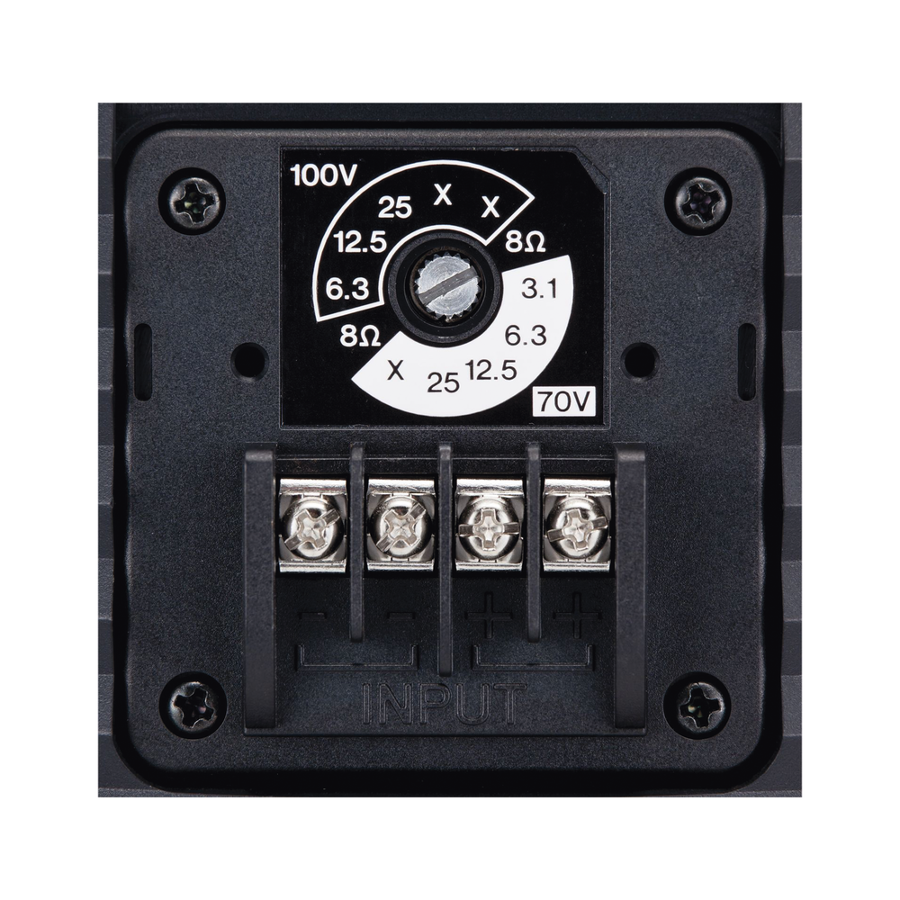 Altavoz de Montaje en Pared, 2 vias, Woofer 4 in, Tweeter 1 in, IPX3, 8 ohms, 70/100V, Color Blanco, Par
