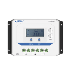 Controlador Solar de Carga PWM 12/24V/36/48V 60 A 60 A, Salida USB, con Display