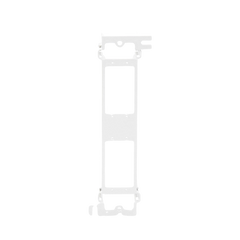 Montaje de Pared para Panel de Parcheo de 12 puertos, Color Blanco