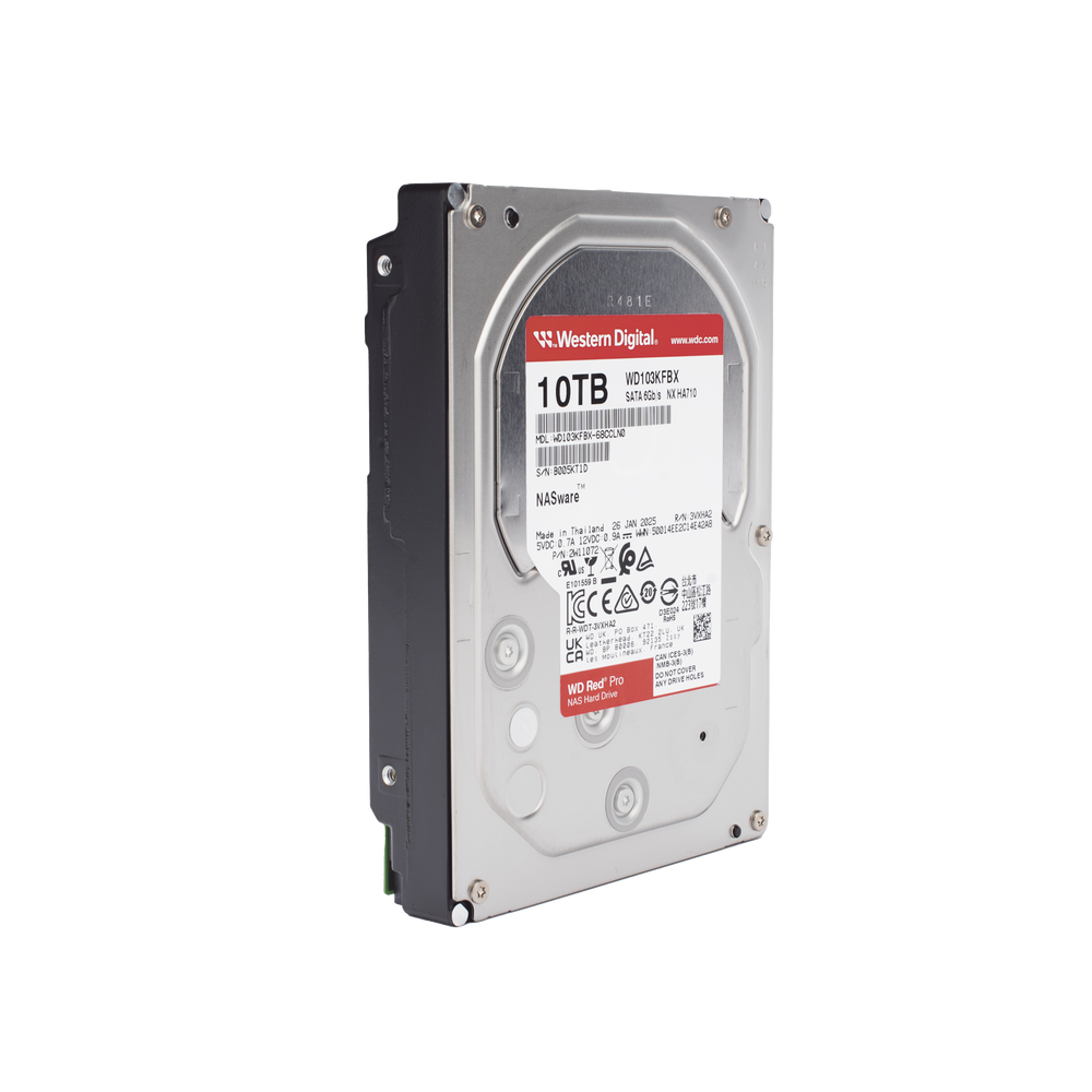 Disco Duro Red Pro de 10TB / 7200 RPM / Optimizado para NAS / Uso 24-7 / 5 Años de Garantia