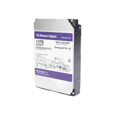 Disco duro WD de 14TB / 7200RPM / Optimizado para soluciones de video inteligente