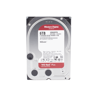 Disco Duro Red de 6TB / 5400 RPM / Optimizado para NAS / Uso 24-7 / 3 Años de Garantia