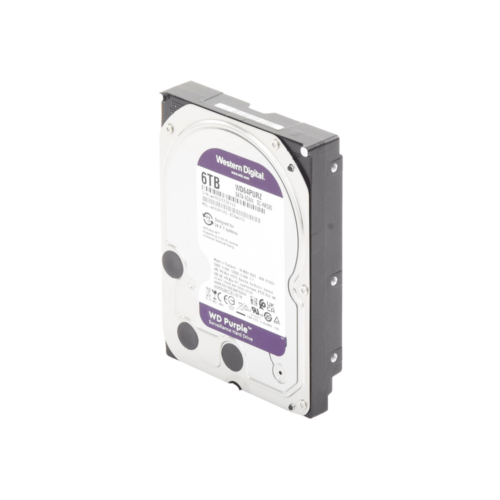 Disco Duro PURPLE de 6TB / 3 AÑOS DE GARANTÍA / Para Videovigilancia