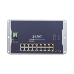 Switch Industrial Administrable Capa 2 de Pared,16 Puertos PoE 802.3at Gigabit y 2 Puertos SFP