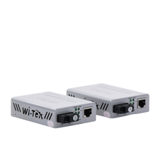 Convertidor de medios / Hasta 25 Km / 1 puerto SC/UPC 1000Mbps / 1 puerto RJ45 1000Mbps / WL: Tx 1310nm - Rx 1550nm / incluye 2 piezas A y B