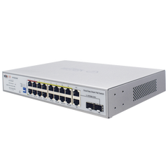Switch PoE / Administración en la nube / Con 4 puertos 10/100 Mbsp PoE af/at / 2 Puertos Uplink 10/100 MBPS /  Presupuesto 60 W / PoE hasta 250 metros / Soporta protocolo ONVIF