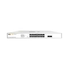 Switch Administrable PoE  / 16 puertos PoE af/at Gigabit /  2 x SFP Gigabit / Administración Cloud Gratuita / Presupuesto 240 W