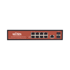 Switch Administrable de 8 puertos Gigabit Ethernet con PoE 802.3 af/at y 24V Pasivo + 2 SFP Gigabit, 150 W