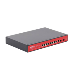 Switch Administrable Capa 2 de 8 puertos 10/100/1000 PoEaf/at + 2 x SFP Gigabit, con respaldo para energía solar
