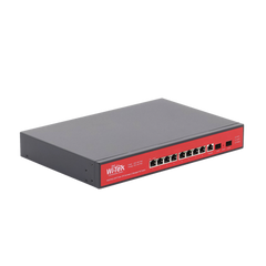 Switch Administrable Capa 2 de 8 puertos 10/100/1000 PoEaf/at + 2 x SFP Gigabit, con respaldo para energía solar