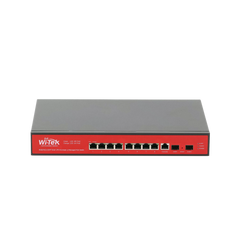 Switch Administrable Capa 2 de 8 puertos 10/100/1000 PoEaf/at + 2 x SFP Gigabit, con respaldo para energía solar