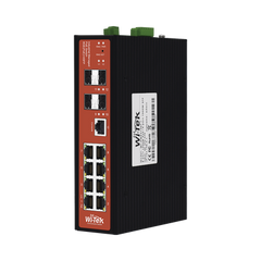 Switch Industrial 8 puertos / Administrable PoE / Puerto 1-2 PoE 24V/48V /  Puertos 3-8 puertos 802.3 af/at/bt / Presupuesto máx 240 W