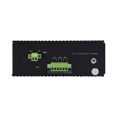 Switch Industrial 8 puertos / Administrable PoE / Puerto 1-2 PoE 24V/48V /  Puertos 3-8 puertos 802.3 af/at/bt / Presupuesto máx 240 W