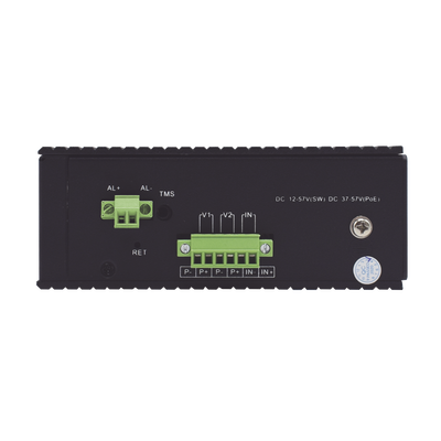 Switch Industrial administrable PoE, puerto 1-2 PoE 24/48. puertos 3-8 puertos 802.3 af/at/bt, hasta 60 W