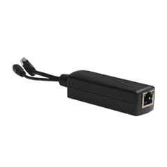 Splitter PoE IN 802.3 af/at / Se Puede Energizar Hasta con 30W / Salida de 12 Vcc 1A (12W) / Instalación es Escritorio (superficie plana) / Idea para cámas IP SIN PoE (CCTV)