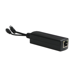 Splitter PoE IN 802.3 af/at / Se Puede Energizar Hasta con 30W / Salida de 12 Vcc 1A (12W) / Instalación es Escritorio (superficie plana) / Idea para cámas IP SIN PoE (CCTV)
