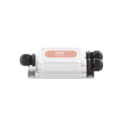 Extensor PoE para exterior / Entrada PoE de 60W y 2 salidas PoE de 30W / Protección IP68 / Ideal Para Aplicaciones de CCTV