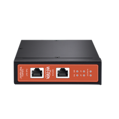 Inyector PoE Industrial / DC entrada 12-57V / PoE salida de Hasta 90W / Carcasa de Metal / Riel DIN / Aplicaciones CCTV