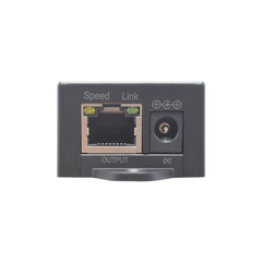 Convertidor PoE / Entrada PoE 802.3 af/at / Salida PoE 24V pasivo / Conexión plug and play / Alcance de hasta 100 metros Solo en PoE estandarizado / Aplicaciones Enlaces Inalámbricos