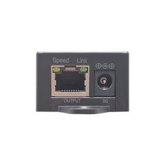 Convertidor PoE / Entrada PoE 802.3 af/at / Salida PoE 24V pasivo / Conexión plug and play / Alcance de hasta 100 metros Solo en PoE estandarizado / Aplicaciones Enlaces Inalámbricos
