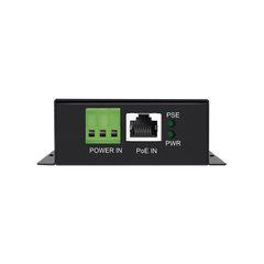 Convertidor PoE Industrial / Entrada PoE 802.3 af/at / Salida PoE pasivo 24V / Conexión plug and play / Alcance de hasta 100 metros / Ideales para Enlaces Inalámbricos
