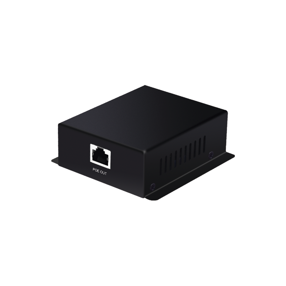 Convertidor PoE Industrial / Entrada PoE 802.3 af/at / Salida PoE pasivo 24V / Conexión plug and play / Alcance de hasta 100 metros / Ideales para Enlaces Inalámbricos