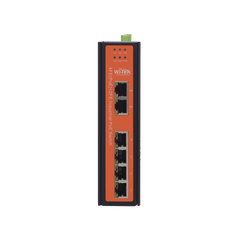 Switch industrial 4 puertos Fast Ethernetcon POE 802.3af/at + 2 puertos UPLINK gigabit