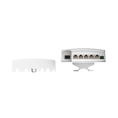 Switch CCTV PoE para Exterior / No administrable / PoE Entrada 802.3 bt Hasta 60W / 1 Puerto PoE salida 24V pasivo Hasta 12W /  3 puertos PoE 802.3 at Hasta 30W /  Ideal para Aplicaciones CCTV con Enlaces Inalámbricos