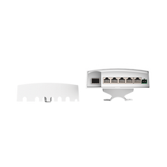 Switch CCTV PoE para Exterior / No administrable / PoE Entrada 802.3 bt Hasta 60W / 1 Puerto PoE salida 24V pasivo Hasta 12W /  3 puertos PoE 802.3 at Hasta 30W /  Ideal para Aplicaciones CCTV con Enlaces Inalámbricos