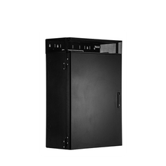 Gabinete de Montaje en Pared TrueEdge™, Con 6 UR para Equipo Activo y 6 UR para Paneles de Parcheo, Fabricado en Acero, Color Negro