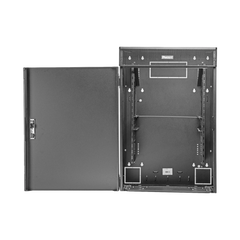 Gabinete de Montaje en Pared TrueEdge™, Con 9 UR para Equipo Activo y 9 UR para Paneles de Parcheo, Fabricado en Acero, Color Negro
