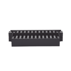 Organizador de Cables Horizontal PatchLink, Doble (Frontal y Posterior), Con Tapa Extendida, Para Rack de 19in, 2UR