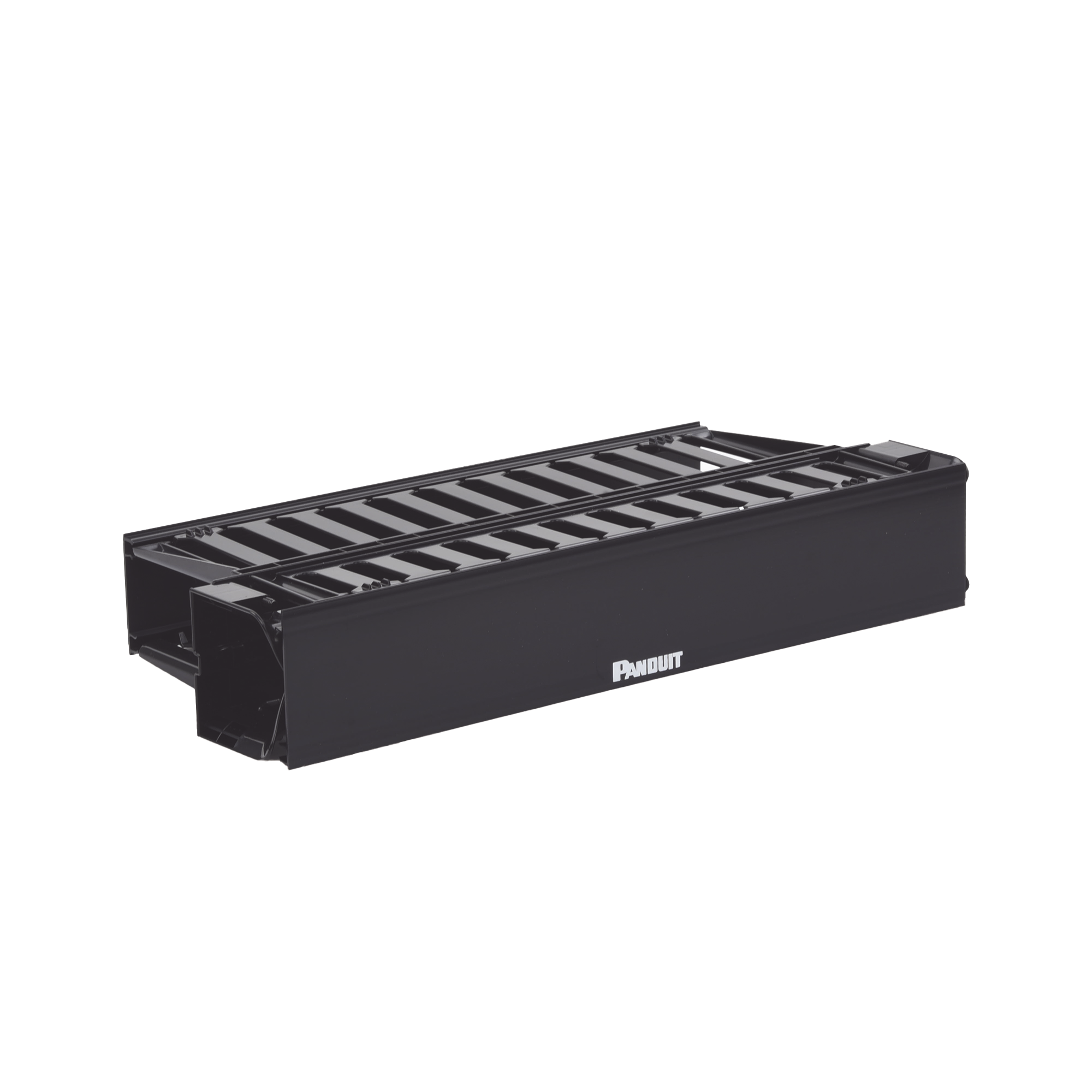 Organizador de Cables Horizontal PatchLink, Doble (Frontal y Posterior), Con Tapa Extendida, Para Rack de 19in, 2UR