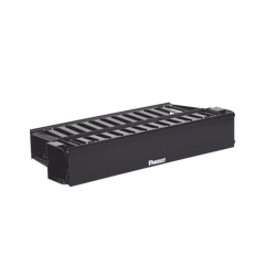 Organizador de Cables Horizontal PatchLink, Doble (Frontal y Posterior), Con Tapa Extendida, Para Rack de 19in, 2UR