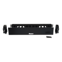 Organizador de Cables Horizontal PatchLink, Sencillo (Solo Frontal), Con Tapa Extendida, Para Rack de 19in, 2UR