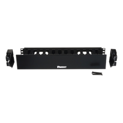 Organizador de Cables Horizontal PatchLink, Sencillo (Solo Frontal), Con Tapa Extendida, Para Rack de 19in, 2UR