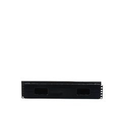 Organizador de Cables Horizontal PatchLink, Sencillo (Solo Frontal), Con Tapa Extendida, Para Rack de 19in, 2UR